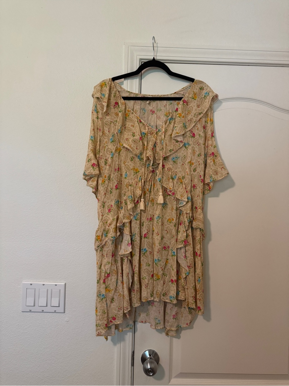 Spell Fleur Flutter Sleeve Mini Dress